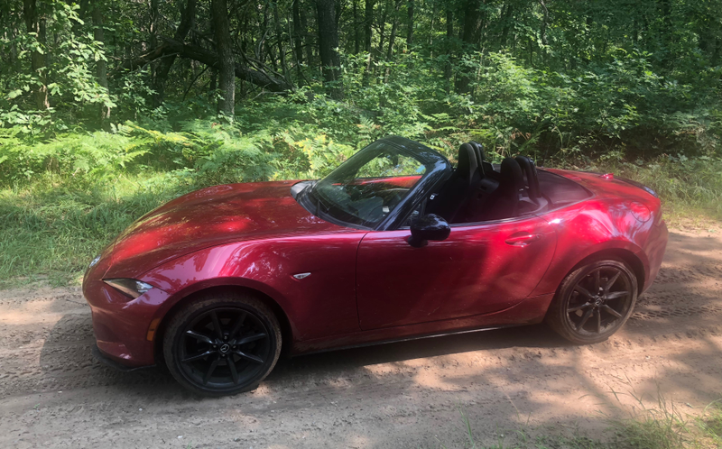 Illustration for article titled Took the Miata down some trails.